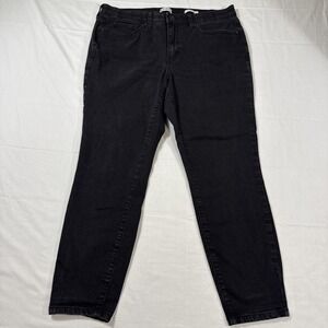 JEANS SKINNY Wonderly Mid-Rise WOMENS 14R BLACK